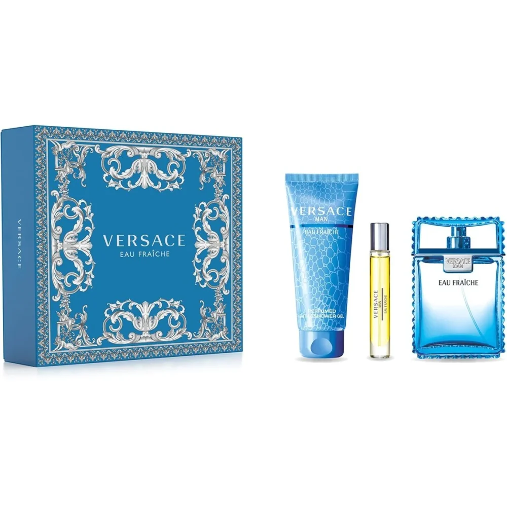 ESTUCHE VERSACE MAN EAU FRAICHE 3 PIEZAS